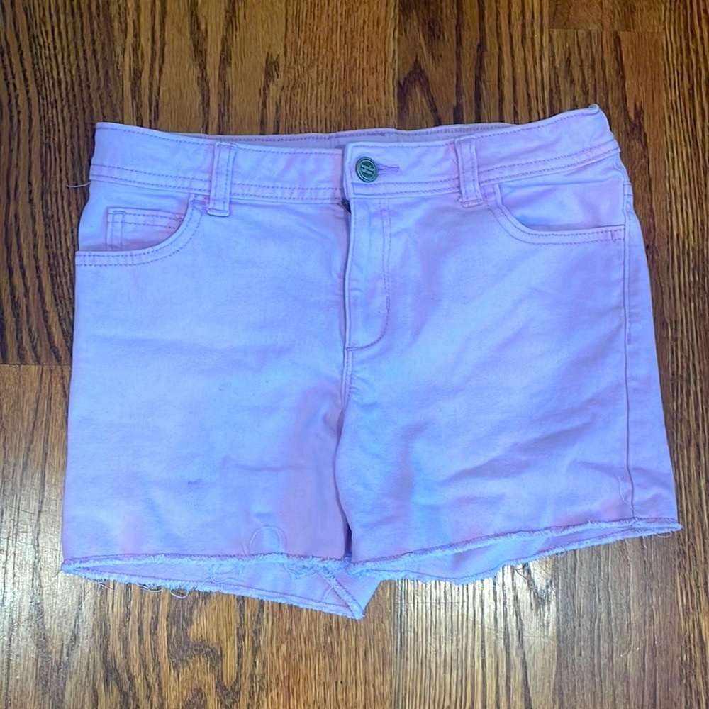Wonder Nation size 14 girls light purple jean shorts